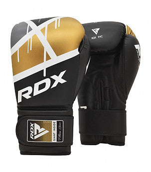 RDX BOXING GLOVE BGR-F7 BLACK GOLDEN