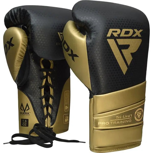 Boxing Gloves Mark Pro Training Tri Lira 1 Golden-10OZ