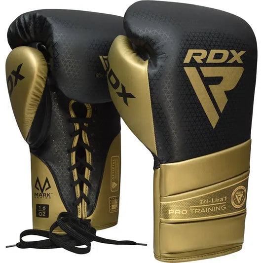 Boxing Gloves Mark Pro Training Tri Lira 1 Golden-10OZ