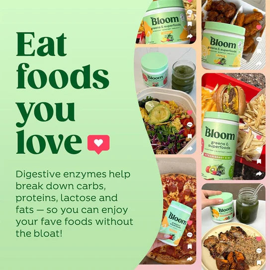 Bloom Strawberry Kiwi Greens & Superfoods - 30 Servings