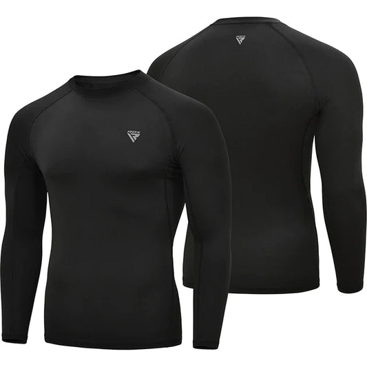 RDX T15 Long Sleeve Black Rash Guard