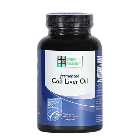 GREEN PASTURE FERMENTED COD LIVER OIL | 120 CAPSULES