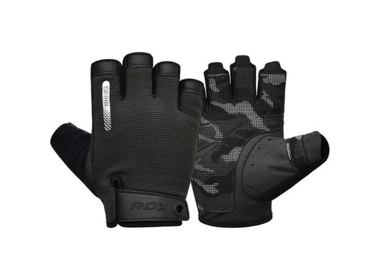 Gym Training Gloves T2 Half Black-L