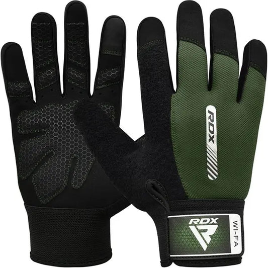 Gym Weight Lifting Gloves W1 Full Army Green-L