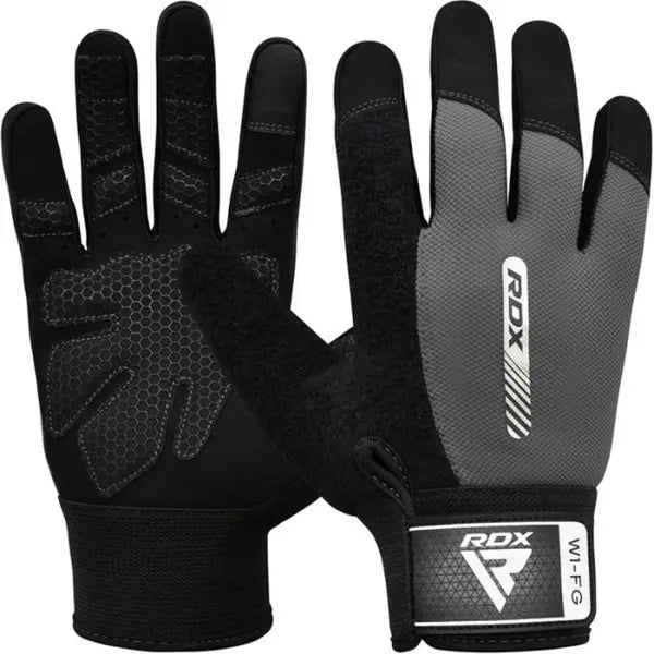 Gym Weight Lifting Gloves W1 Full Gray-L