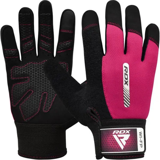 Gym Weight Lifting Gloves W1 Full Pink-L