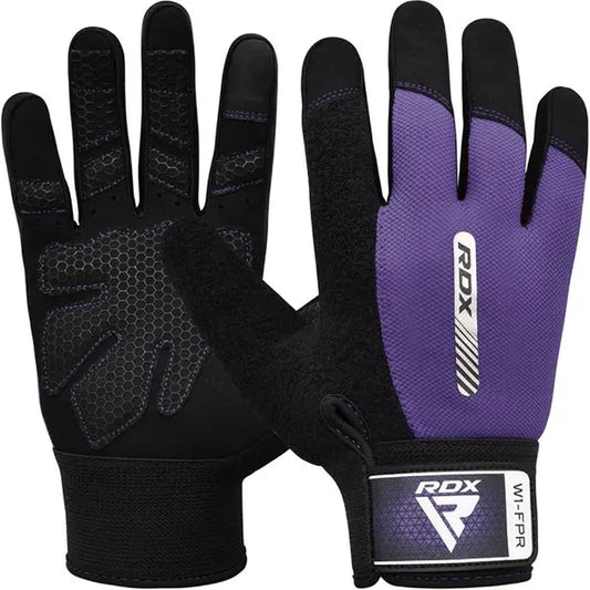 Gym Weight Lifting Gloves W1 Full Purple-L