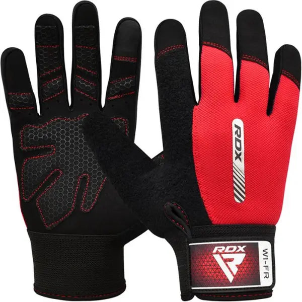 Gym Weight Lifting Gloves W1 Full Red-L