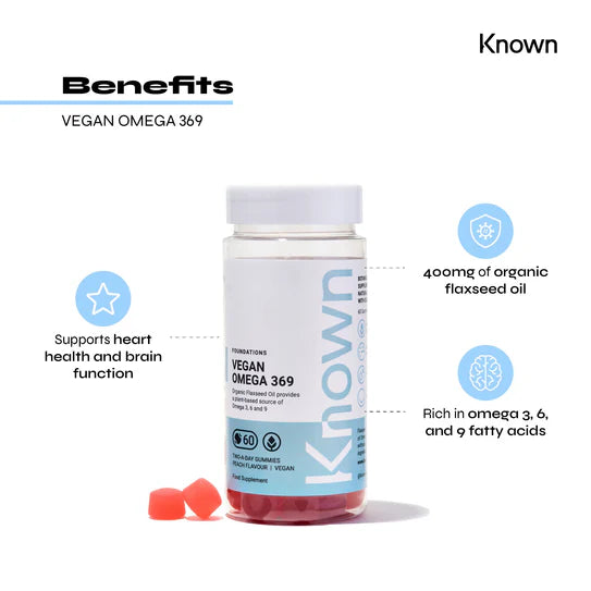 Known Nutrition Vegan Omega 369 | 60 Gummies