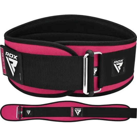 Weight Lifting Belt Eva Curve Rx3 Sharp Pink-S