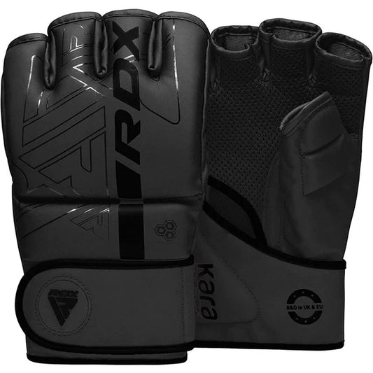 RDX F6 KARA MMA Grappling Gloves BLACK