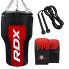 RDX AR 3-in-1 Angle Punch Bag (Unfilled) with Gloves Set