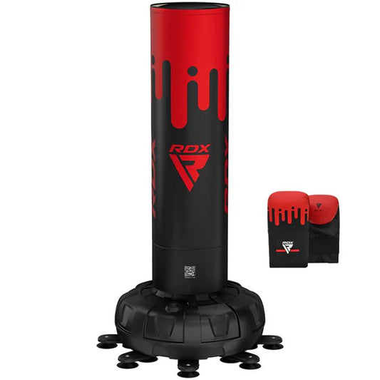 RDX F9 5FT ADULTS FREE STANDING PUNCH BAG WITH BAG MITTS