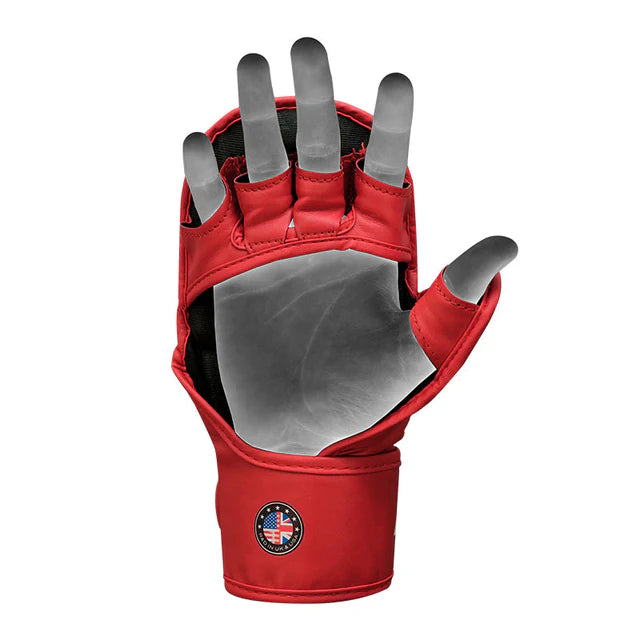 RDX Grappling Gloves Shooter Aura Plus T-17 Red