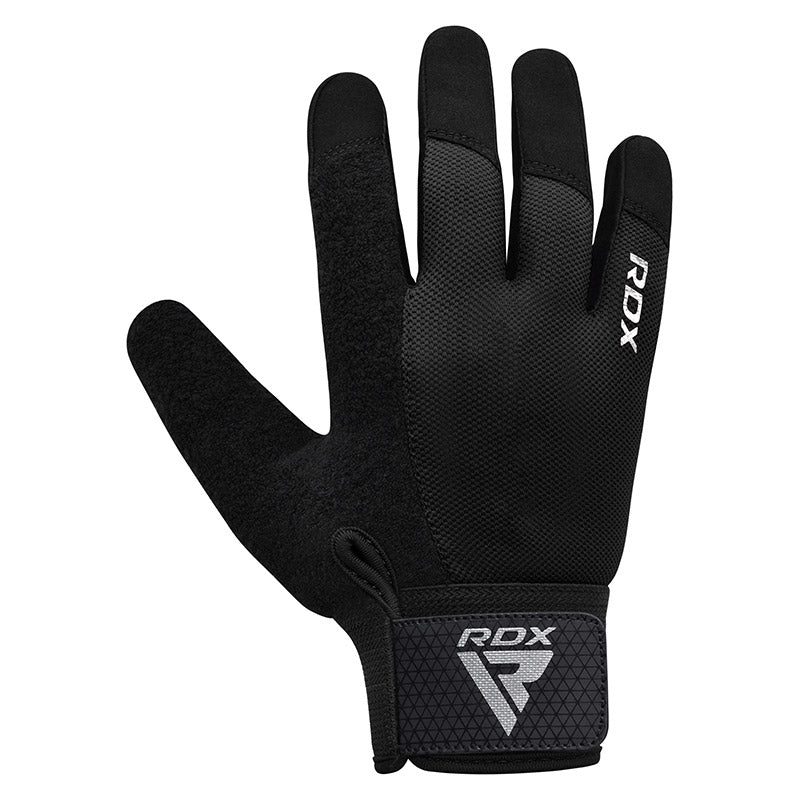 RDX W1F Full Finger Gym Workout Gloves Black