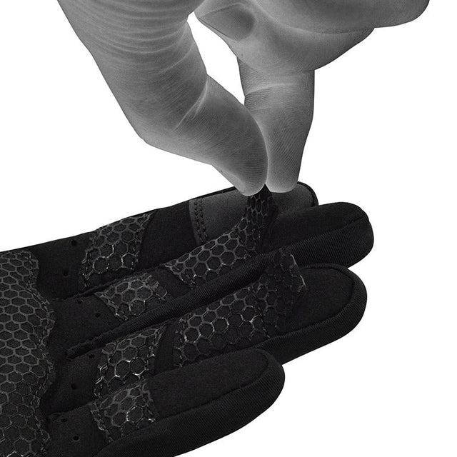 RDX W1F Full Finger Gym Workout Gloves Blue