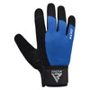 RDX W1F Full Finger Gym Workout Gloves Blue