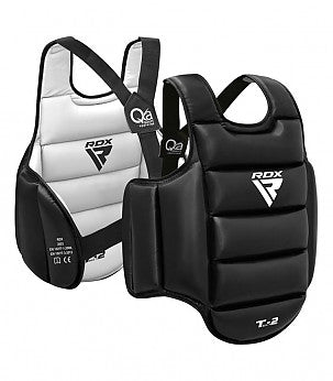 RDX T2 SEMI CONTACT CHEST GUARD BLACK/WHITE L/XL