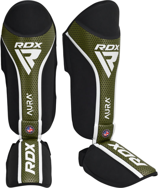 RDX - T17 AURA PLUS MMA SHIN GUARDS - ARMY GREEN