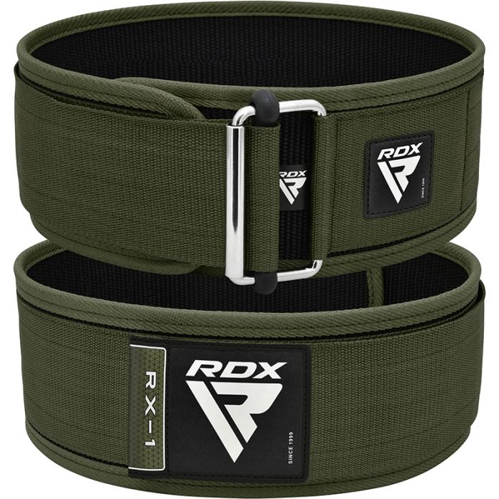 RDX RX1 WEIGHT LIFTING BELT-ARMY GREEN -L