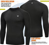 RDX T15 LONG SLEEVE BLACK RASH GUARD