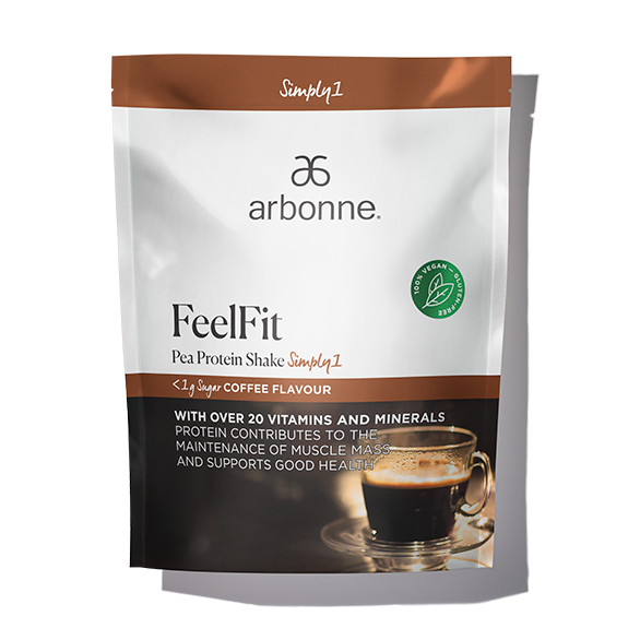 FeelFit Pea Protein Shake Simply1 - Coffee Flavour