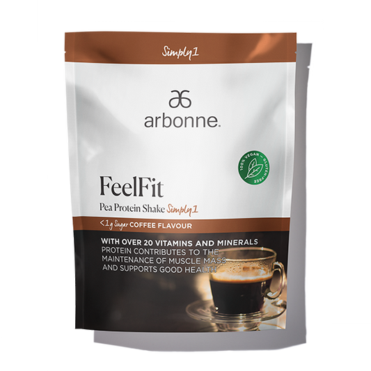 FeelFit Pea Protein Shake Simply1 - Coffee Flavour