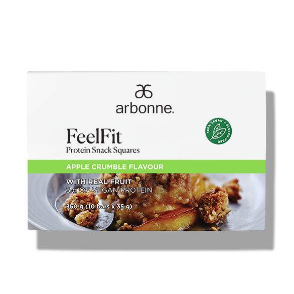 FeelFit Protein Snack Squares – Apple Crumble Flavour