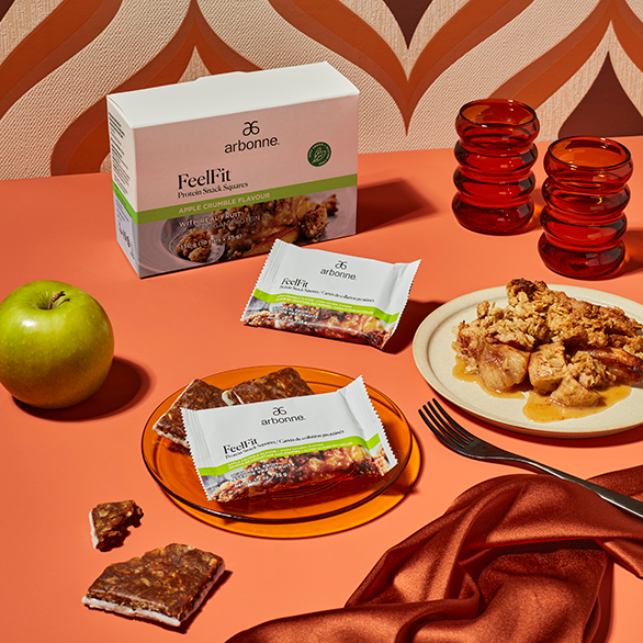 FeelFit Protein Snack Squares – Apple Crumble Flavour