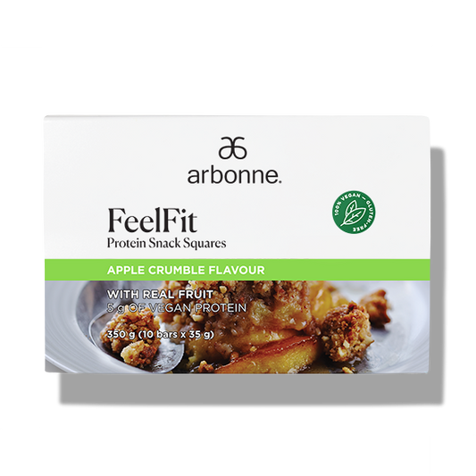 FeelFit Protein Snack Squares – Apple Crumble Flavour