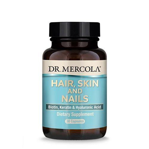 Dr Mercola Hair, Skin and Nails (Biotin, Keratin & Hyaluronic Acid) | 30 Capsules