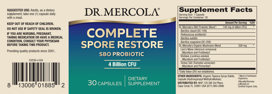 Dr Mercola Complete Spore Restore